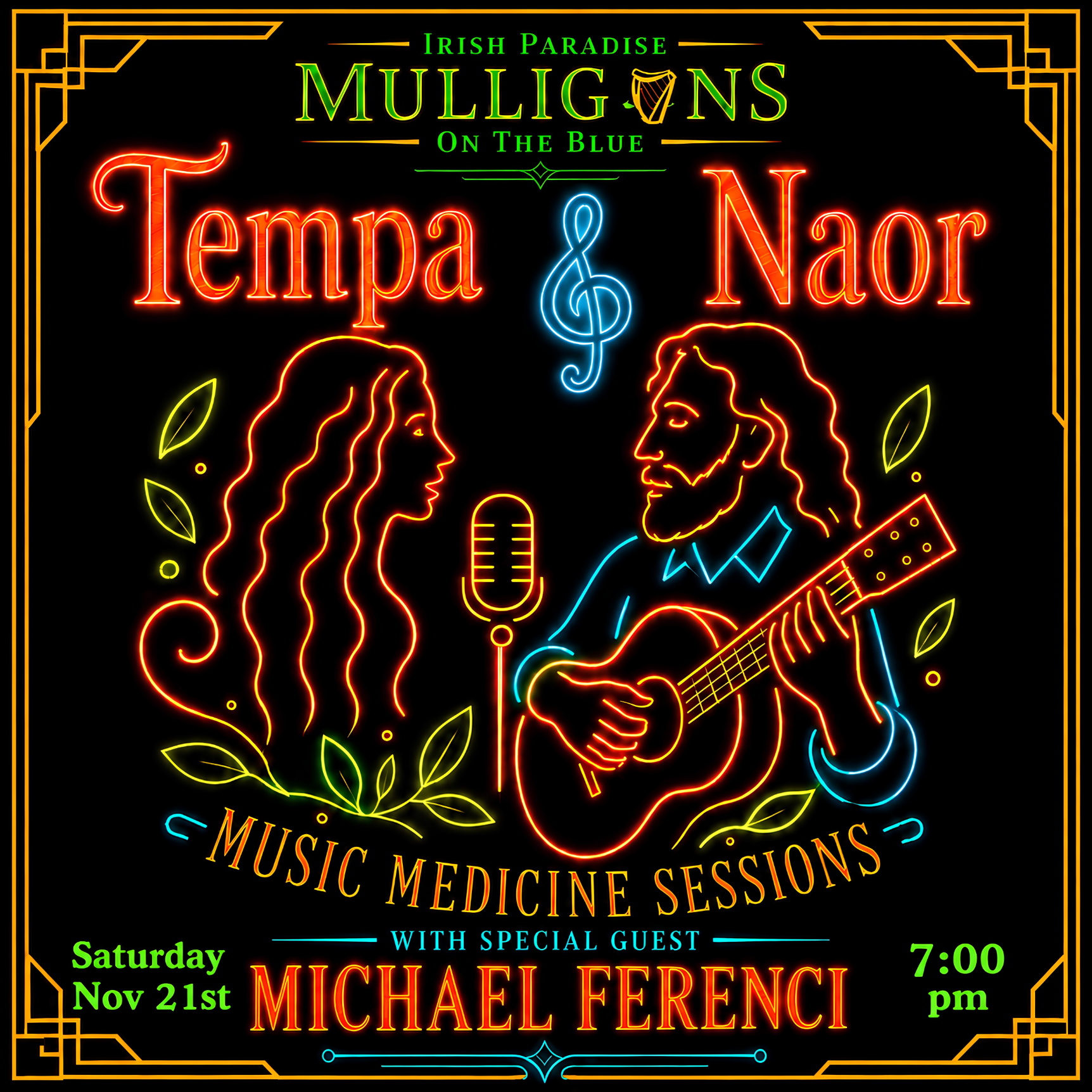 Tempa & Naor with Michael Ferenci — MUSIC MEDICINE SESSIONS, November 21, 2026
